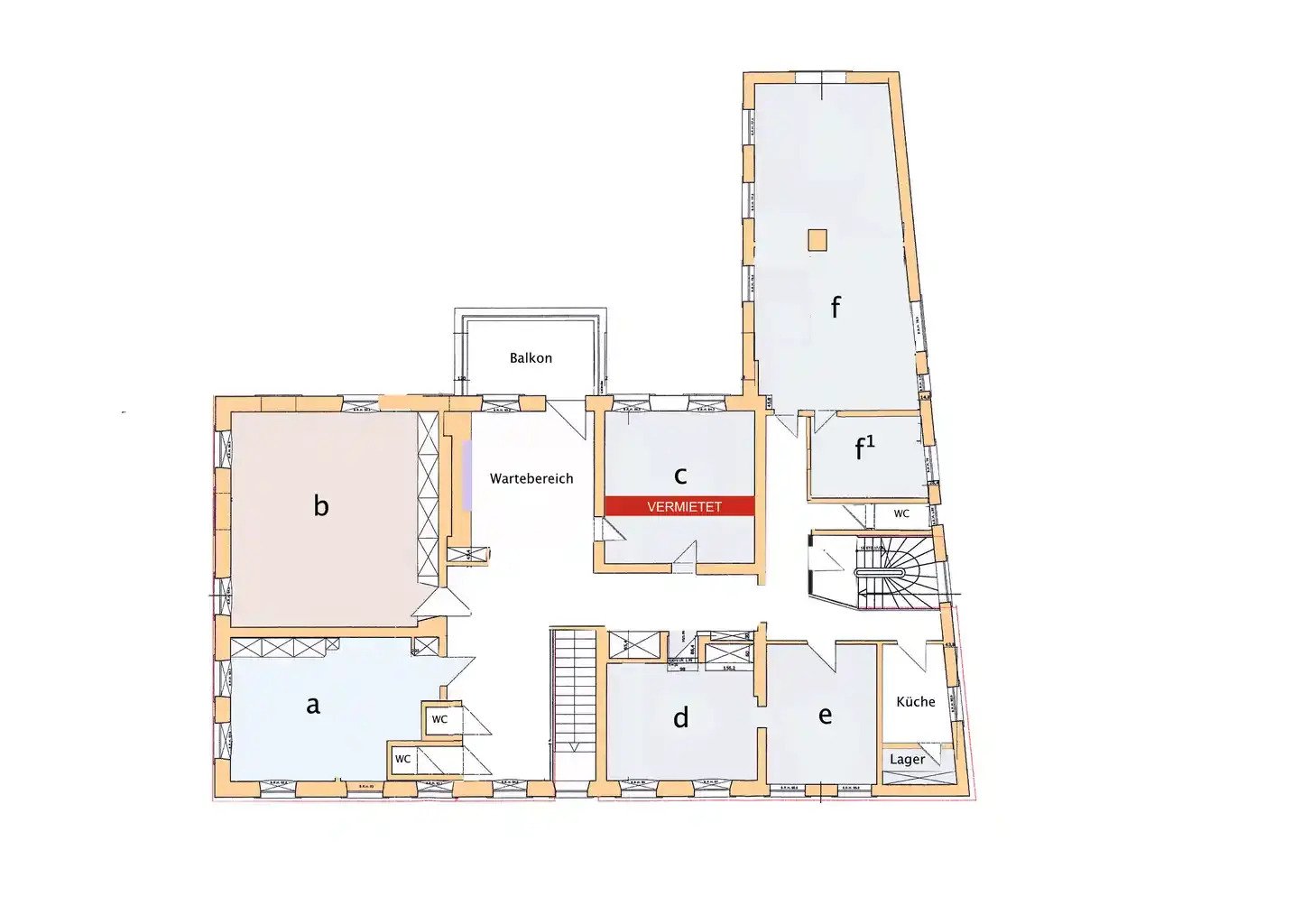 Gewerberäume für Praxis / Büro in der Villa Blavius